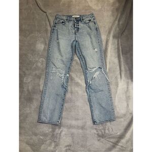 Women’s Distressed Straight Leg Jeans 26 by HIDDEN Classic Wash